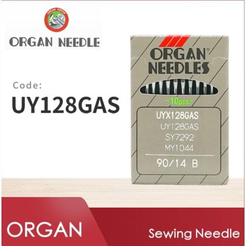 10 PCS UY128GAS ORGAN For Industrial Bartacking Sewing Machine Needles Accessories Japan Sewing Accessories SY7272 MY1044 90/14