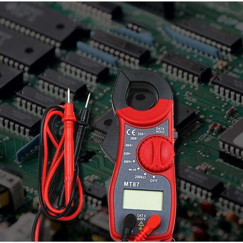 Multimeter Voltmeter Digital Clamp Meter Current Clamp AC DC Ammeter Multi-function Diode Fire Wire Tester MT-87 Clamp Meter