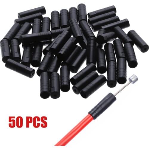 50Pcs/Pack Plastic MTB Bike Bicycle Shift/Brake Cap Cable Caps Brake Gear Outer Cable End Caps Tips Crimps Bicycle Parts Tools