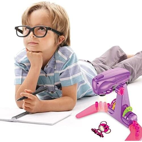 Board Games Drawing Tablet Montessori LED Projector Art Painting Multifunction WordPad Crafts Education Tools Pen Children Toys