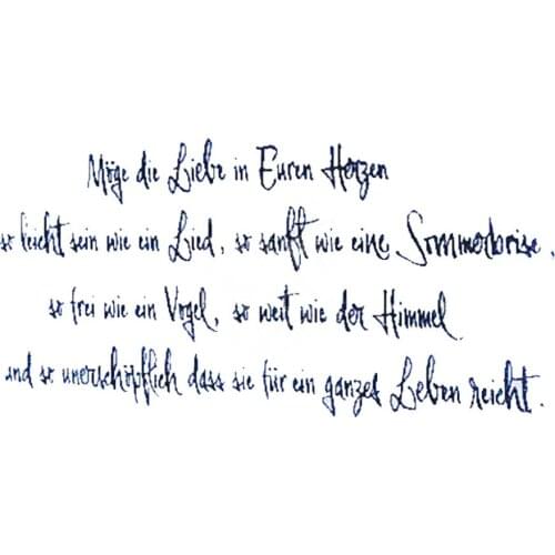 German Words Transparent Clear Silicone Stamp/Seal for DIY scrapbooking/photo album Decorative clear stamp A1081