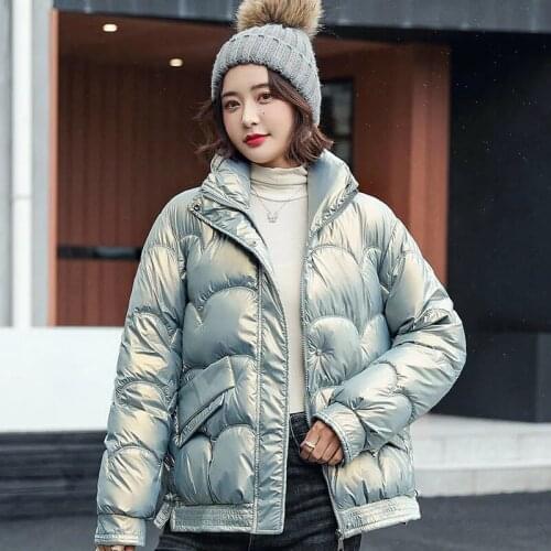 2021 New Women Parka Short Jacket Winter Thick Warm Cotton Padded Coats Female Korean Loose Jackets Parkas Oversize Outwear