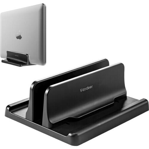2021 New Vertical Laptop Stand For Macbook Air Pro 13 15 16 Desktop Stand With Adjustable Dock Size For Notebook Stand