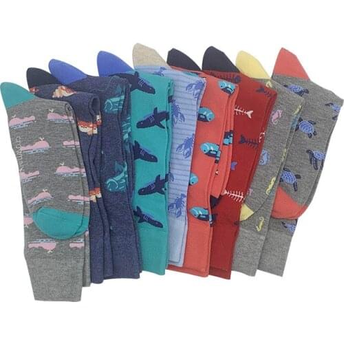 Peonfly Hip Fashion Hop Trend Funny Men Personality Cartoon Anime Skateboard Breathable Antiskid High Quality Happy Socks