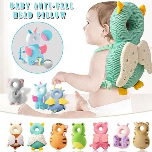 Baby Head Protector Backpack Pillow Baby Protection Backpack Cartoon Infant Anti-fall Pillow Toddler Children Protective Cushion