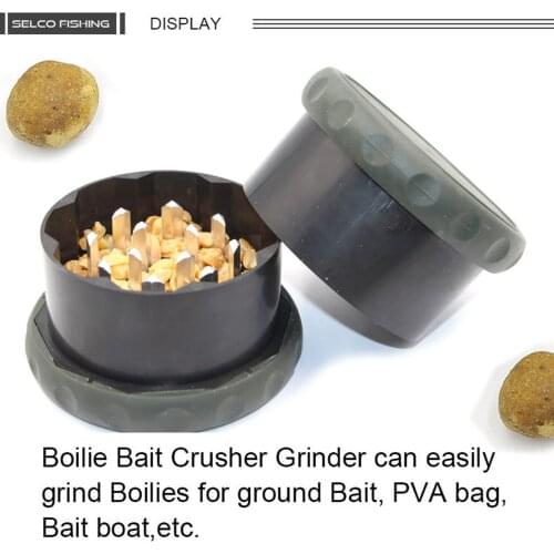 Portable Fishing Boilie Baits Crusher Angler Pellets Grinder Grinding Case