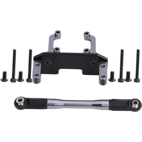 RC Servo Stand Mount with Steering Link Rod Fit for Axial SCX10 II 90046 1/10 RC Car