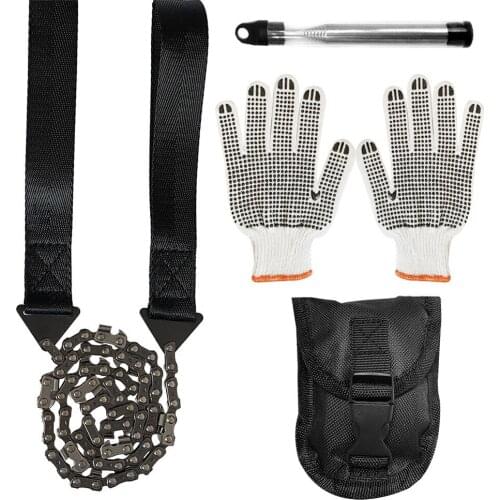 Garden Hand Zipper Saws Logging Saws 24-inch Pocket Saws Outdoor Survival Wire Saws 11 Tooth Handheld Chains Saws Camping Tools