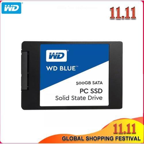 100% Original Western Digital Blue SSD 250GB 500GB SATA 3 2.5 inch Internal Solid State Drive Hard Disk 1TB 2TB For Notebook PC