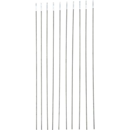 Arc Welding Tungsten Electrode Rod WZ8 Zirconiated Tungsten Electrode Rod Needle for Argon Arc Welding 1.0x150mm White Head