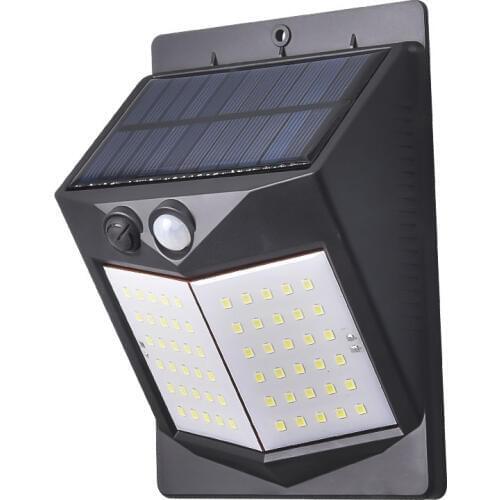 60/96LED Three Modes Light Control Human Body Induction Wall Lamp Outdoor Courtyard Corridor Wall Lamp Solar Led Sensor Light