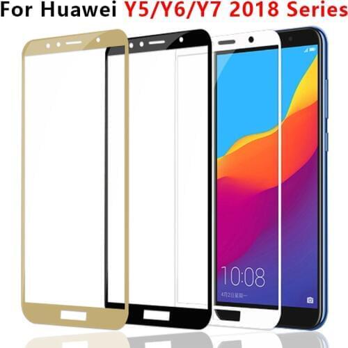 Tempered Glass For Huawei Y5 Y6 Y7 Prime 2018 Protective Glas On Huawey Y 5 6 7 5y 6y 7y Y52018 Y62018 Y72018 Screen Protector