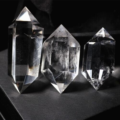 1pcs Natural Clear Quartz Crystal Wand Point Healing Specimen Home Decor 4.5-5cm