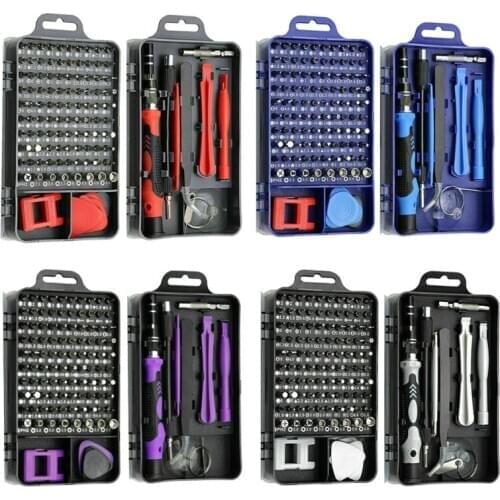 115 in 1 Clock Mobile Phone Repair Kit Multiple Combinations Screwdriver Set Easy to Carry Disassembly and Repair Tool