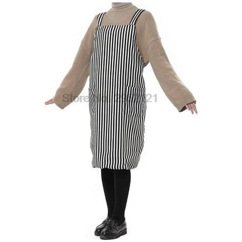 By dhl 20pcs Striated Salon Apron with 2 Pockets Professional Anti-static Adjustable Haircut Hairdressing Cape