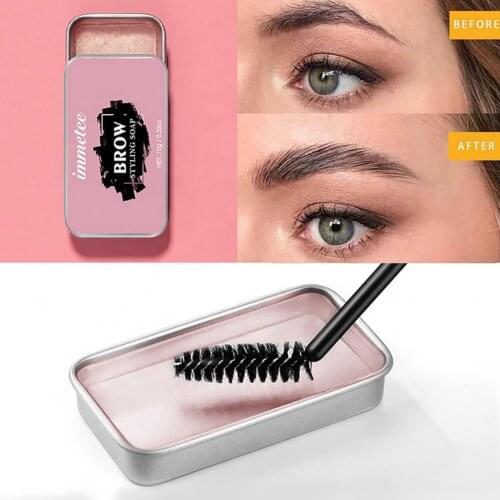 50% Hot Sale 10g Eyebrow Soap Long-lasting Waterproof Transparent Eyelash Growth Brow Styling Soap for Face