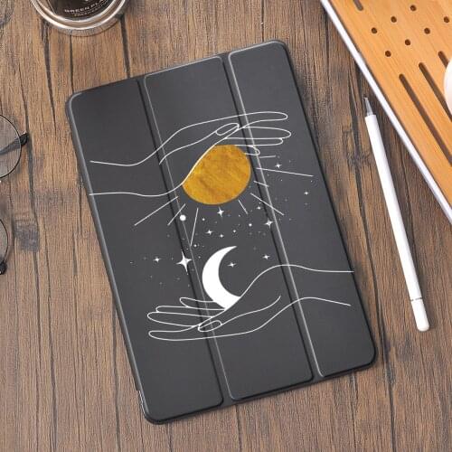 Abstract line Paintin for 10.2 iPad 8th Generation Case 2020 Air 4 Pro 11 7th Funda Pencil Holder Mini 5 Air 2 6th 5th Gifts