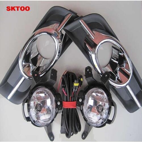 SKTOO Car Fog Light for Chevrolet Cruze 2009 2010 2011 2012 Left and Right Fog Lamp with Switch Harness Metal fog lamp cover