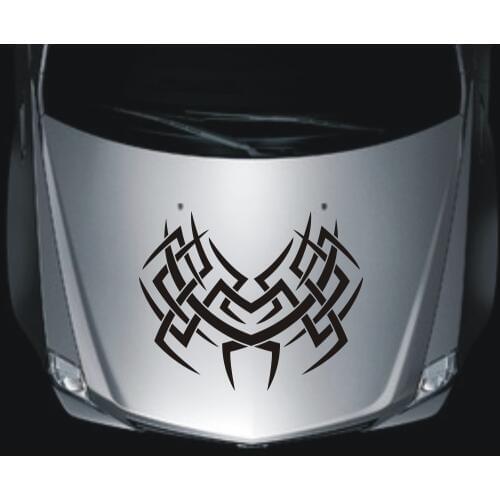 Car decals Racing Cross Stripes Religious Vinyl Bonnet Hood stickers CG346