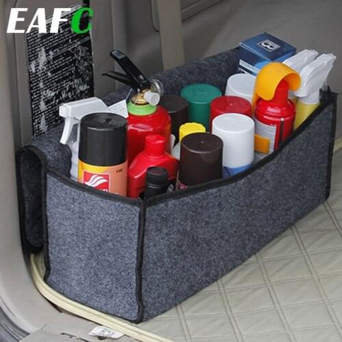 Car Soft Felt Storage Box Trunk Bag Vehicle Tool Box Multi-use Tools Organizer Bag Carpet Folding for emergency Box