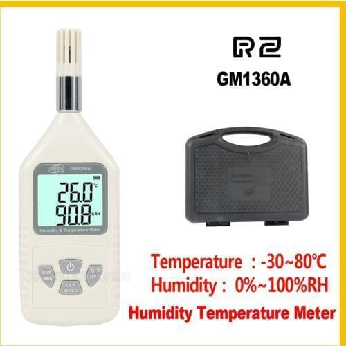 GM1360A digital temperature humidity meter electronic high-precision household indoor outdoor measuring instrument