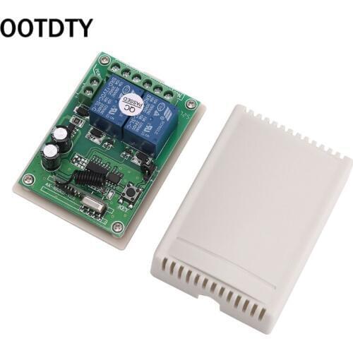 DC 12V 2 Channel RF 433MHz Wireless Remote Control Switch Relay Receiver Module
