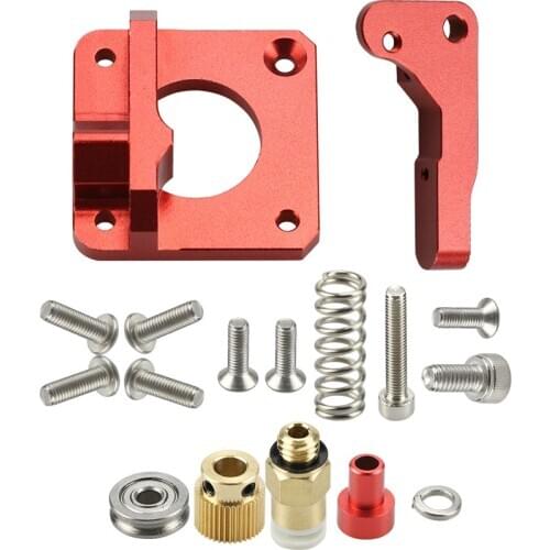 MK8 MK9 Red Extruder For 3D Printer Aluminum Block All Metal Bowden Exruder Kit Right Left Hand 1.75mm Filament CR-7 CR-10
