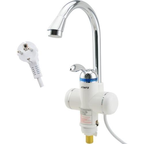 3000W Electric Instant Hot Water Faucet Instant Water Heater Tap Kitchen Electric Hot Water Tap Heating Faucet EU Plug