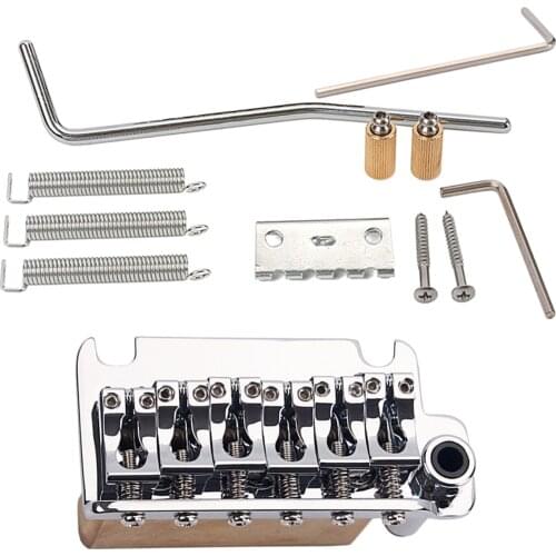 Electric Guitar Tremolo Bridge 6 Strings Electric Guitar Tremolo Bridge Guitar Replacement Accessory 8.3x4x4.9cm