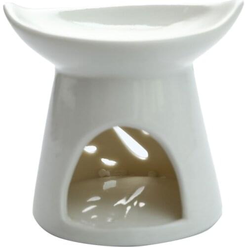 Ceramic Aroma Burner Essential Oil Lamp Hollowing Candle Holder Incense Censer Aromatherapy Furnace Candlestick