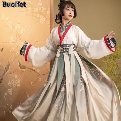 Chinese Traditional Hanfu Women Dance Dress Tang Suit Ancient Fairy Costume Clothing Girls Elegance Oriental Princess Dress