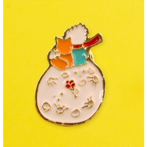 Cute Little Prince Badge Fox Badges on Backpack Lovely Rose Enamel Pins Clothes Brooch Lapel Pin Badges for Clothes Jewelry Gift