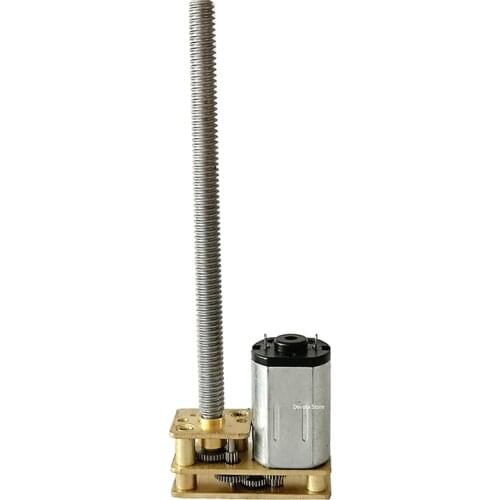 DC 3V 6V 12V N20 Metal Gear Motor DIY M3 M4 55mm Screw Thread Shaft DIY 15-1000 RPM Inversion structures GA1024N20 High quali