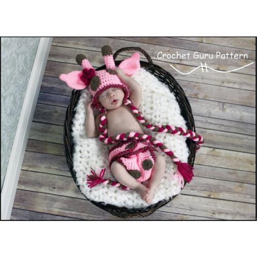 Newborn Adorable Pink Yellow Baby Hundred Days Fawn Photo Clothing Shenlu Infant Shooting Clothing Born Souvenir Accessories