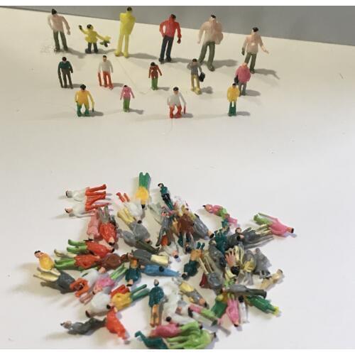 Wholesale 1/100 SCALE model train building people Painted Model Train Passenger People Figures Scale