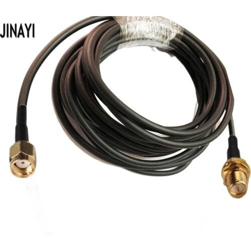 RP-SMA male to RP-SMA Female Connector RF Coaxial Extension Jumper Cable LMR195 50ohm 1m 3m 5m 10m 15m 20m 30m