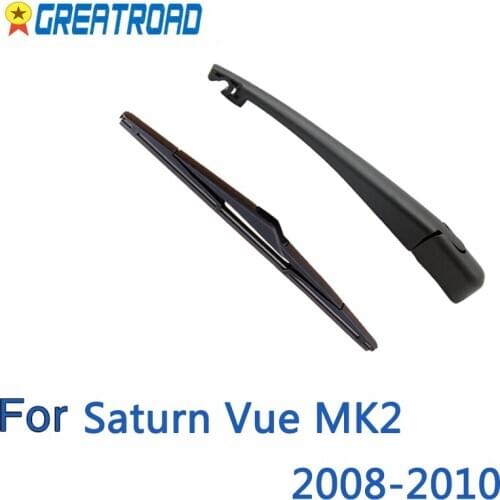 Wiper 12" Rear Wiper Blade & Arm Set Kit For Saturn Vue MK2 2008 - 2010 Windshield Windscreen Rear Window