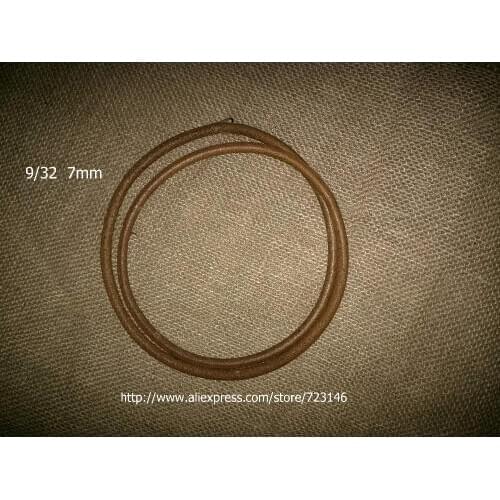 9/32" (7mm) LEATHER BELT SINGER TREADLE SEWING MACHINE HIGH QUALITY 66-68 inches (167.5 - 173 cm) long 5pcs Joining Hook
