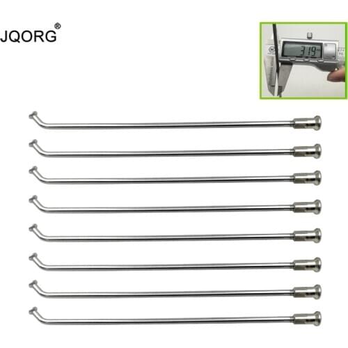 JQORG 10G Diameter 3.2mm Spokes Length 60mm-360mm Customize E-bike Spokes SUS304 Angle 0-180 degree Customize Motorcycle Spokes