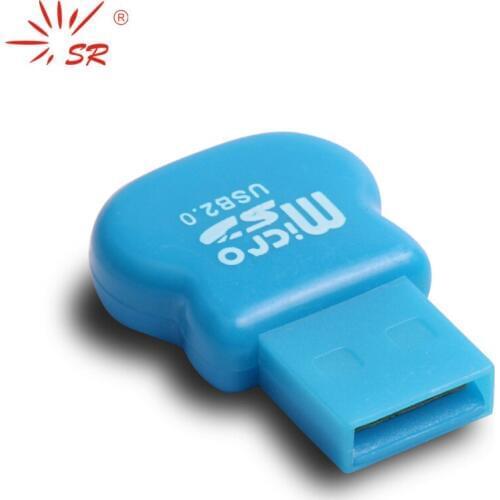 SR USB Card Reader Lovely Little Calabash Shape Micro SD TF Memory Card Readers Up to 64GB