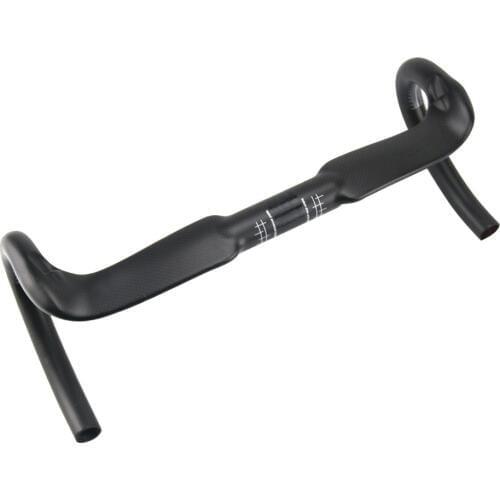 Super light internal carbon handlebar Fiber Bike Road Handlebar Cycling Drop Bars Winding Bicycle Bent Bar 31.8*400/420/440mm