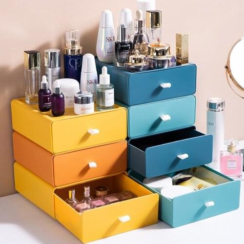 Drawer type desktop storage box storage box small box office desk shelf storage cabinet storage box