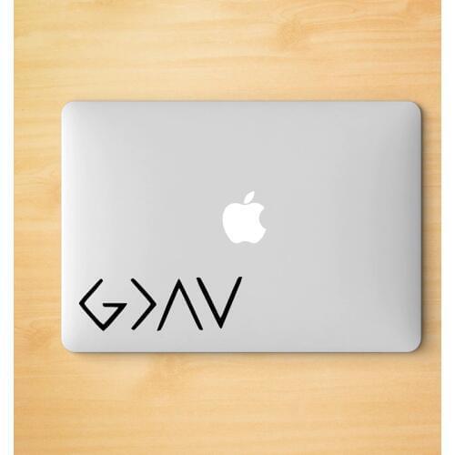 God Jesus Vinyl Art Sticker Laptop Decor God is Greater Than Highs And Lows Art Decals For Car Window Cup Decoration