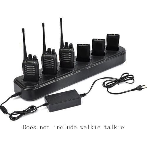 BAOFENG 6 Way Charger Multi Rapid Charger for Baofeng BF-888S Handheld Two Way Radio Transceiver