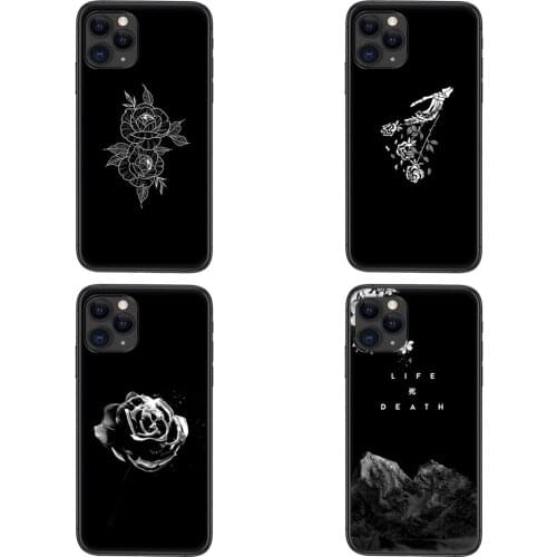 Protective Phone Cases Black White Rose Flower For Xiaomi Mi11 Mi 11 Pro Ultra Lite 10T 10S Mi9 Poco X3 NFC F3 Girls
