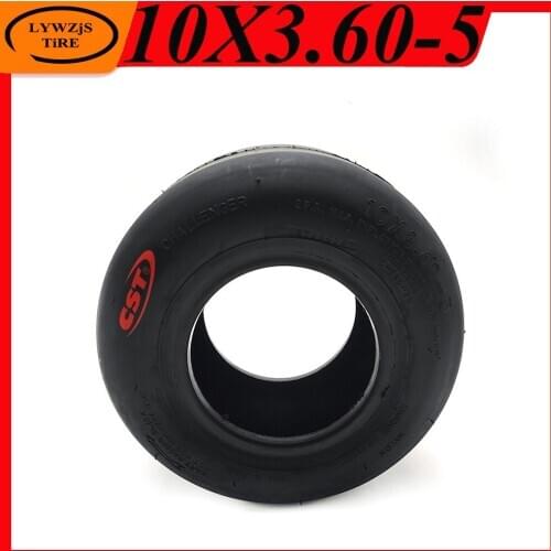 10x3.60-5 Tire Smooth Vacuum Tire for Go Karting Front Wheel Drift Tyre