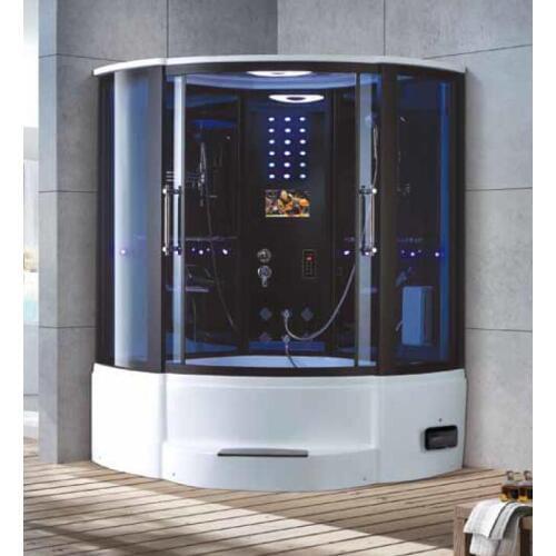 1500X1500X2250mm Double Person Bathroom Steam Shower Enclosure TV Mult-Functional Computer Control Wet Sauna Room 7034