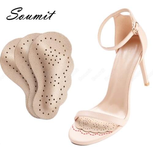 3 Pair Insoles for Women Sandals High Heels Forefoot Anti-slip Pads Foot Self-adhesive Stickers Cushion Inserts Shoe Accessories