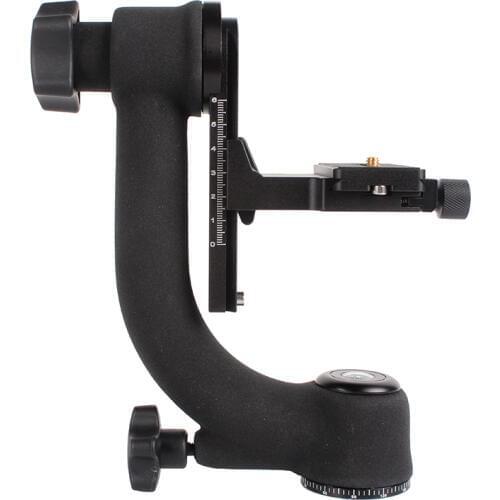 360 Degree Panoramic Gimbal Tripod Head with Arca-Swiss Standard 1/4'' Quick Release Plate Bubble Level for NIKON Photo Studio