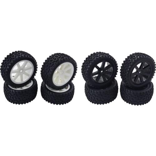 4x RC Buggy Rubber Tyres for VRX LRP ZD Racing 1/10 On-road Car Parts